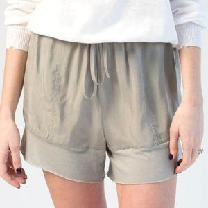 ROQUE Cupro Shorts with Pockets in Sand